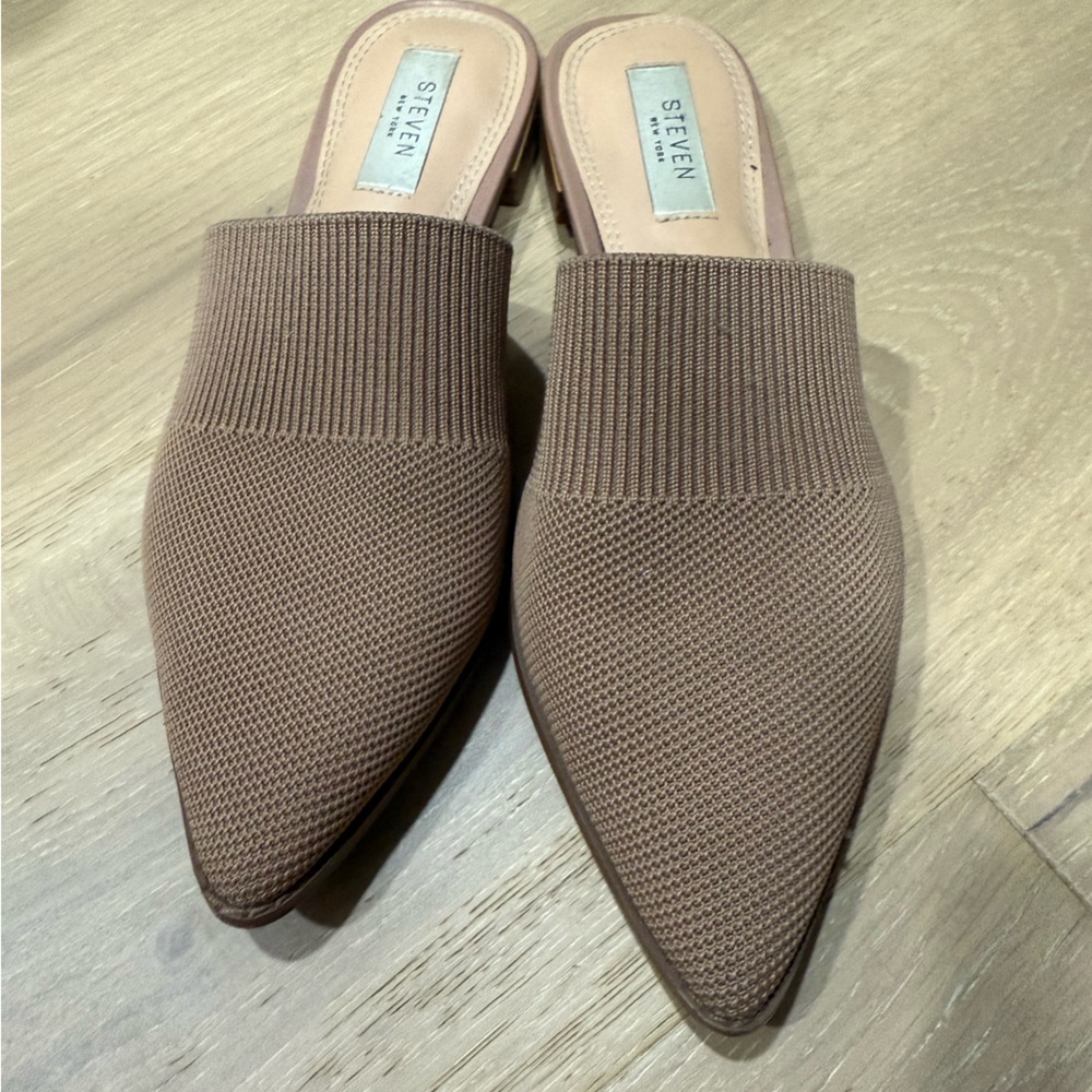 Steven by Steve Madden taupe mules
